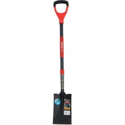 Harlet, cazma, drept, cu capat zimtat, coada fibra de sticla, 17x30x115 cm, Strend Pro Premium RedShark GartenVIP DiyLine