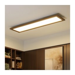 Plafonieră LED Brilagi SLIMFRAME WOOD LED/58W/230V 124x34 cm maro închis