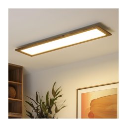 Plafonieră LED Brilagi SLIMFRAME WOOD LED/58W/230V 124x34 cm maro