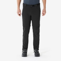 Pantalon modulabil Drumeție la munte MH500 Negru Bărbați