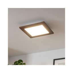 Plafonieră LED Brilagi SLIMFRAME WOOD LED/25W/230V 34x34 cm maro închis