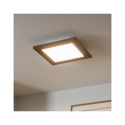 Plafonieră LED Brilagi SLIMFRAME WOOD LED/25W/230V 34x34 cm maro
