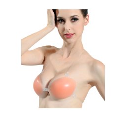 Sutien push up din silicon, cu bretele invizibile