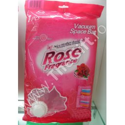 Sac cu vacuum 68 x 98 cm, cu parfum de trandafir