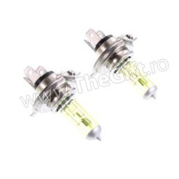 Set 2 becuri auto, imitatie Xenon H4 cu plasma