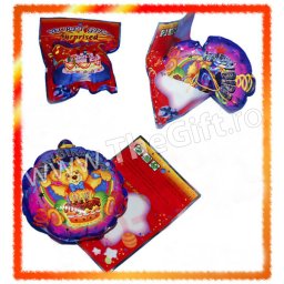 Punga cadou surpriza, balon inimioara