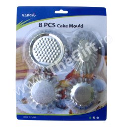 Set 8 forme metalice pentru prajituri
