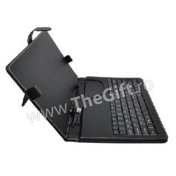 Husa USB din piele, cu tastatura pentru tableta 9 inch