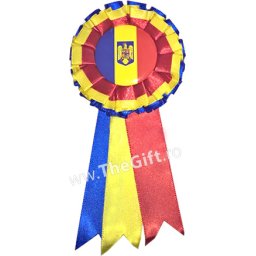 Cocarda tricolor Romania, cu stema
