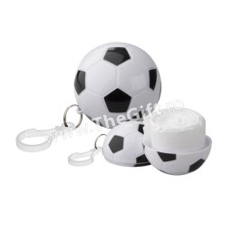 Pelerina de ploaie in breloc, minge de fotbal