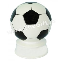 Pusculita din ceramica, minge de fotbal