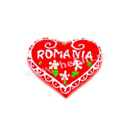 Magnet ceramic de frigider, inima Romania