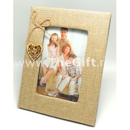 Rama foto eco, din panza si lemn