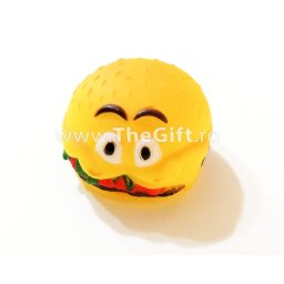 Jucarie cu sunete, forma de sandwich, cu ochi