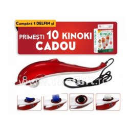 Aparat anticelulitic Delfin, cadou 10 plasturi kinoki