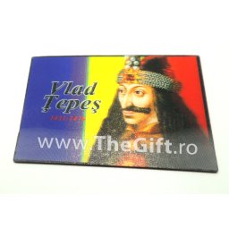 Magnet de frigider tricolor, Vlad Tepes 3D
