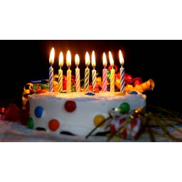 Set 10 lumanari, pentru tort