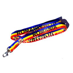 Snur tricolor Romania, pentru ecuson, legitimatie, chei