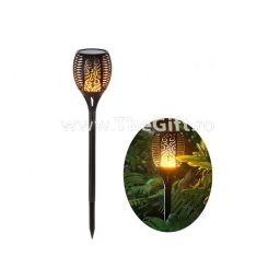 Lampa solara mare, in forma de torta cu flacara
