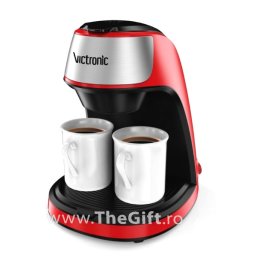 Filtru de cafea modern, cu doua cesti de ceramica bonus