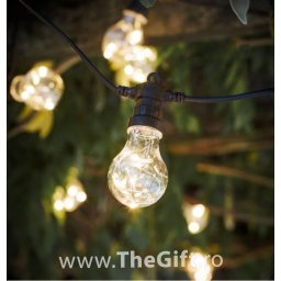 Ghirlanda luminoasa solara, cu 10 becuri, 8 moduri de iluminare
