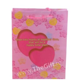 Punga de cadou 2 inimi