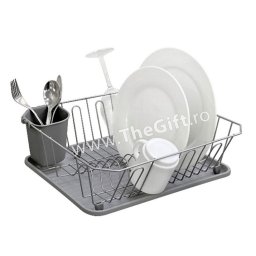 Scurgator pentru vase, din metal cromat si plastic
