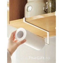 Suport metalic pentru rola de servetele, aluminiu, hartie