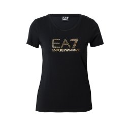 EA7 Emporio Armani Tricou auriu / negru