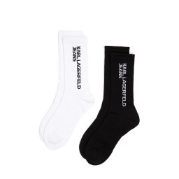 KARL LAGERFELD JEANS Șosete negru / alb