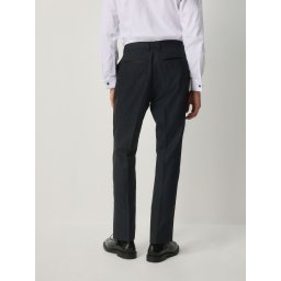 Next Pantaloni cu dungă bleumarin / negru