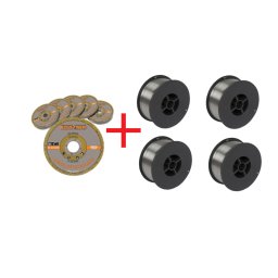 Pachet 50 discuri Taiere si 4 Kg Fir sudura 0.8mm