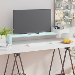Gossi stativ tv/suport monitor, sticla, verde, 100 x 30 x 13 cm