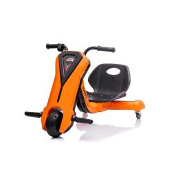 Tricicleta electrica pentru copii, Kinderauto Slider 360 12V, culoare portocalie