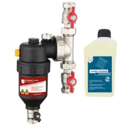 Filtru antimagnetita Cleanex Mag HF1 3/4, racord 22, solutie protectie instalatii termice Cleanex Allround. 5 ani garantie