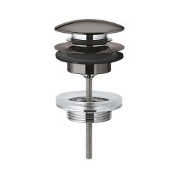 GROHE 65807A00 - Set de evacuare cu ventil click-clack pentru lavoar cu preaplin, grafit