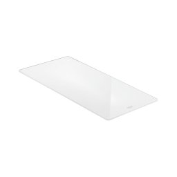 GROHE 40786L00 - Poliță din sticlă albă, 450 × 240 × 19 mm