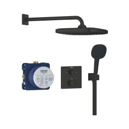 GROHE 348822430 - Set de duș PRECISION, 250 × 250 mm, negru