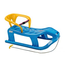 Sanie copii marmat snow star z cu spatar - albastru