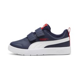 PUMA Sneaker 'Courtflex V3' bleumarin / roșu / alb