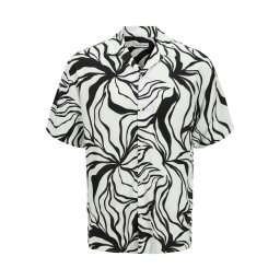 JACK & JONES Cămașă 'JJJEFF' negru / alb