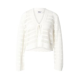 ONLY Geacă tricotată 'ONLLykke' alb lână