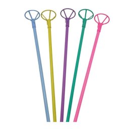 Set 25 bete macaron cu rozete pentru baloane folie 40 cm
