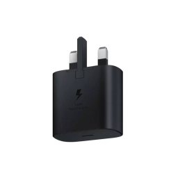 Incarcator retea Samsung, EP-TA800, port USB Tip-C , 3 pini (UK), bulk, black + adaptor pentru EU