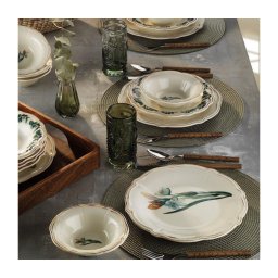 Set de masă 18 piese multicolor/porțelan