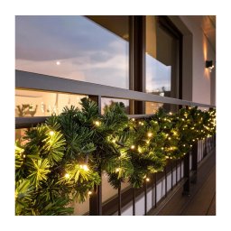 Brilagi - Ghirlandă LED de Crăciun pentru exterior, 300 cm, alimentare 3xAA, IP44