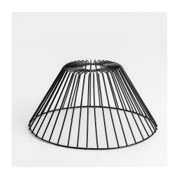 Abajur universal CURITIBA, diametru 30 cm, negru