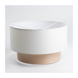 Abajur universal KERIA, diametru 50 cm, alb/bej