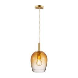 Nordlux UMA - pandantiv pe cablu, 1xE27/40W/230V, Ø 18 cm, maro/fumuriu