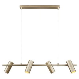 Nordlux - ALANIS lustră suspendată pe cablu 4xGU10/15W/230V alamă